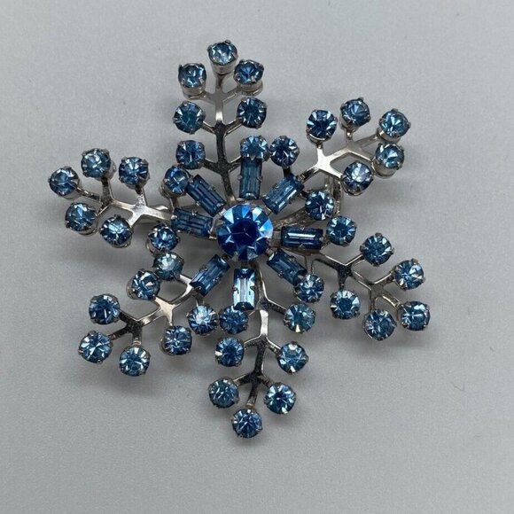 Vintage Coro Blue Rhinestone 2